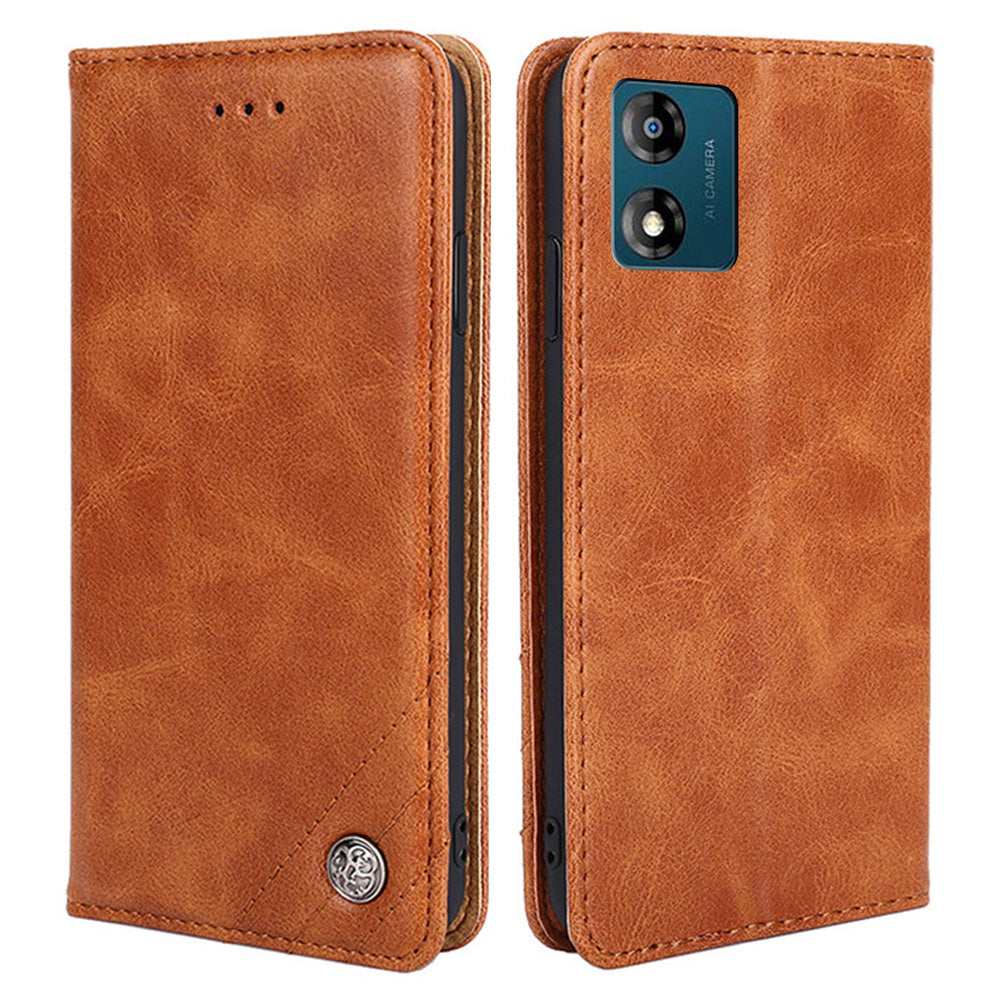 For Motorola Moto E13 4G Triangle Stitching Line PU Leather Wallet Shockproof Cover Foldable Stand Phone Case For Motorola Moto E13 4G Triangle Stitching Line PU Leather Wallet Shockproof Cover Foldable Stand Phone Case